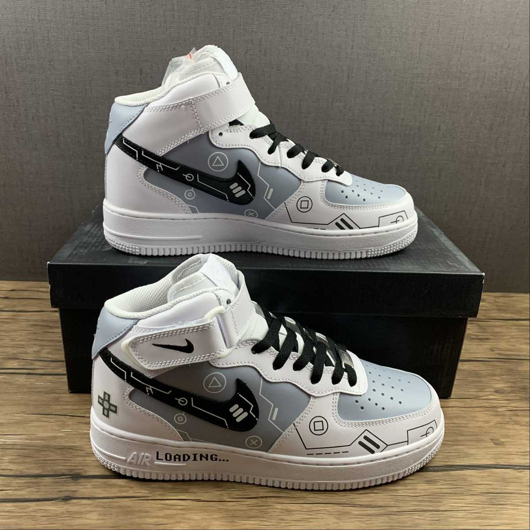 Air Force 1 07 Mid White Gray Black CW2288-115