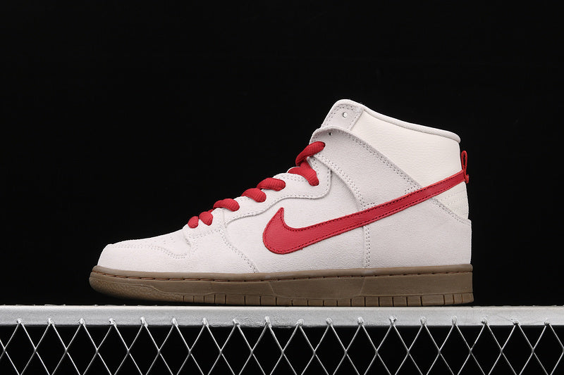 Dunk High Premium SB White Grey Red 305050-206