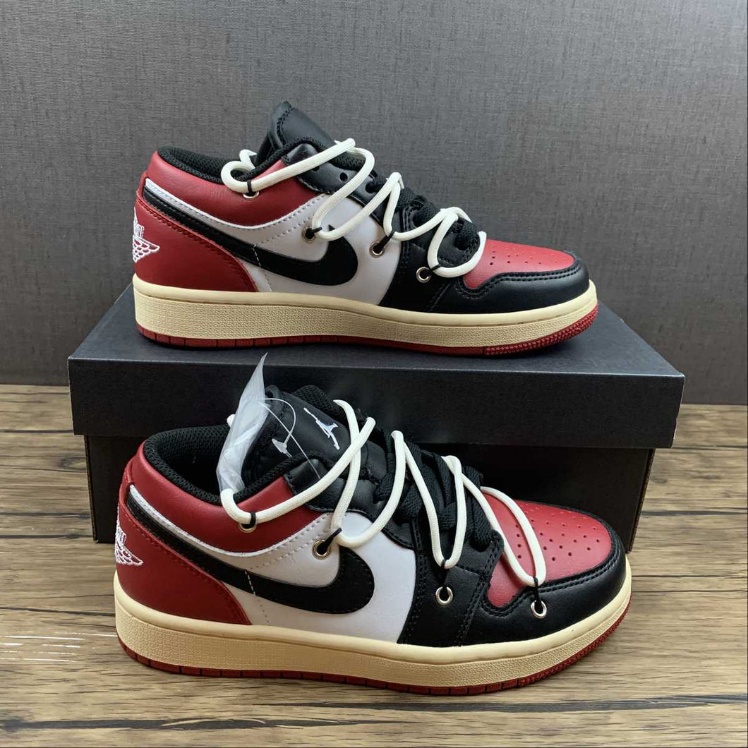 Air Jordan 1 Low Gym Red Black-White