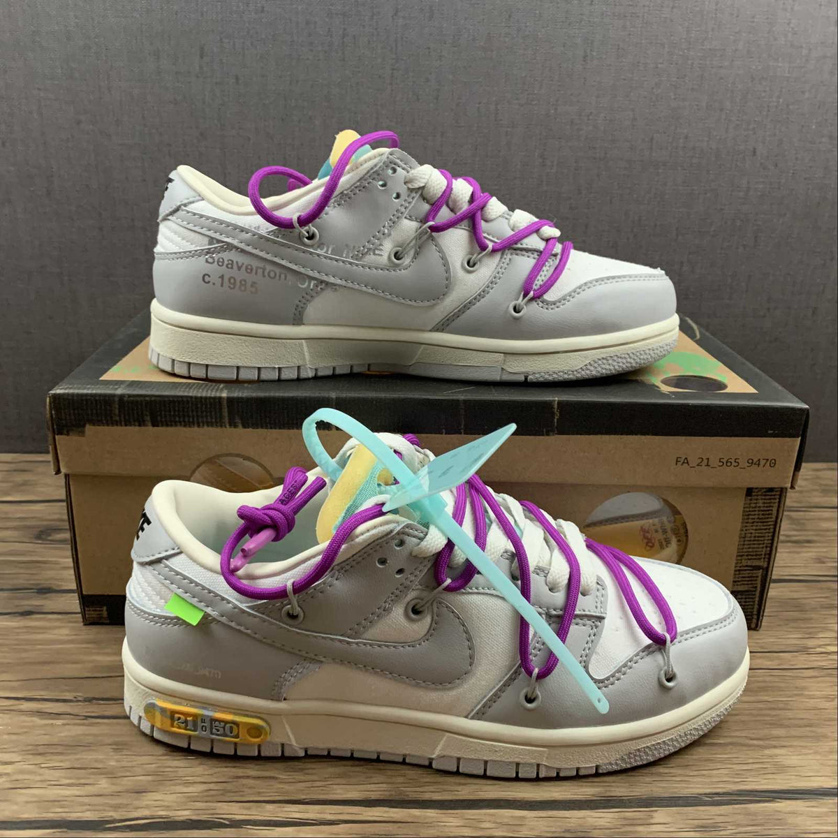 Dunk Low X Off-White 'Lote 21 de 50' DM1602 100 – juanma-shop