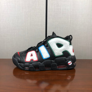 Air More Uptempo “Fleece” Black University Red-White