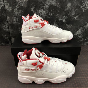 Air Jordan 6 Rings White Red  322992-103