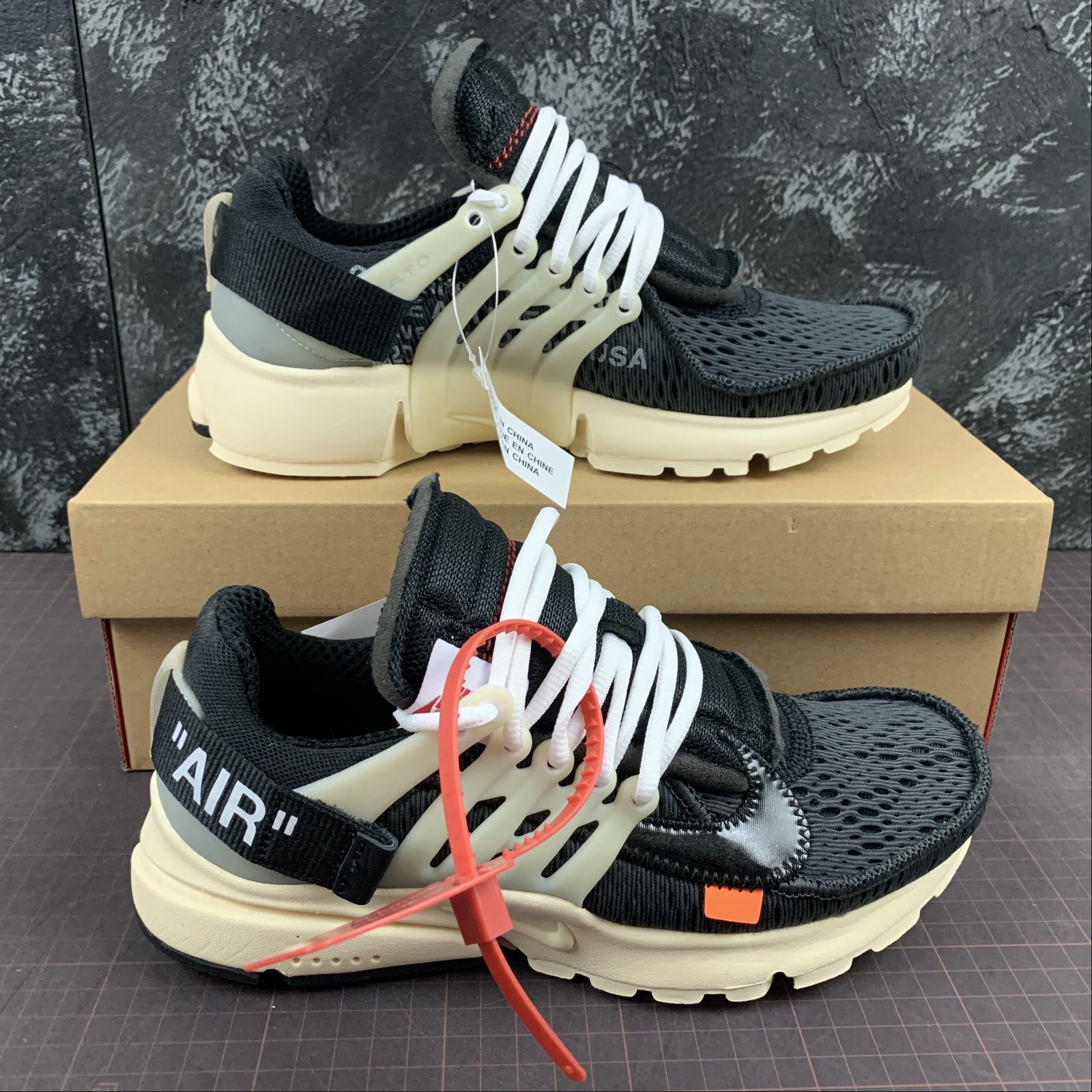 Air Presto x Off White Black Black Muslin AA3830 001 juanma shop