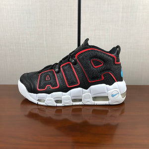 Air More Uptempo Black Lt Blue Fury-Fusion Red