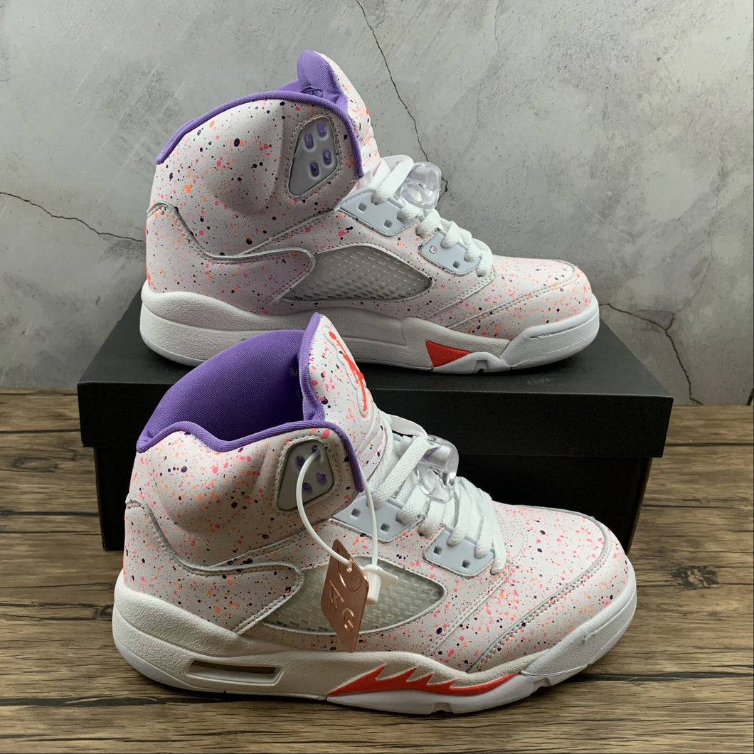 Air Jordan 5 Retro SE GG White-Laser Crimson CT1605-100