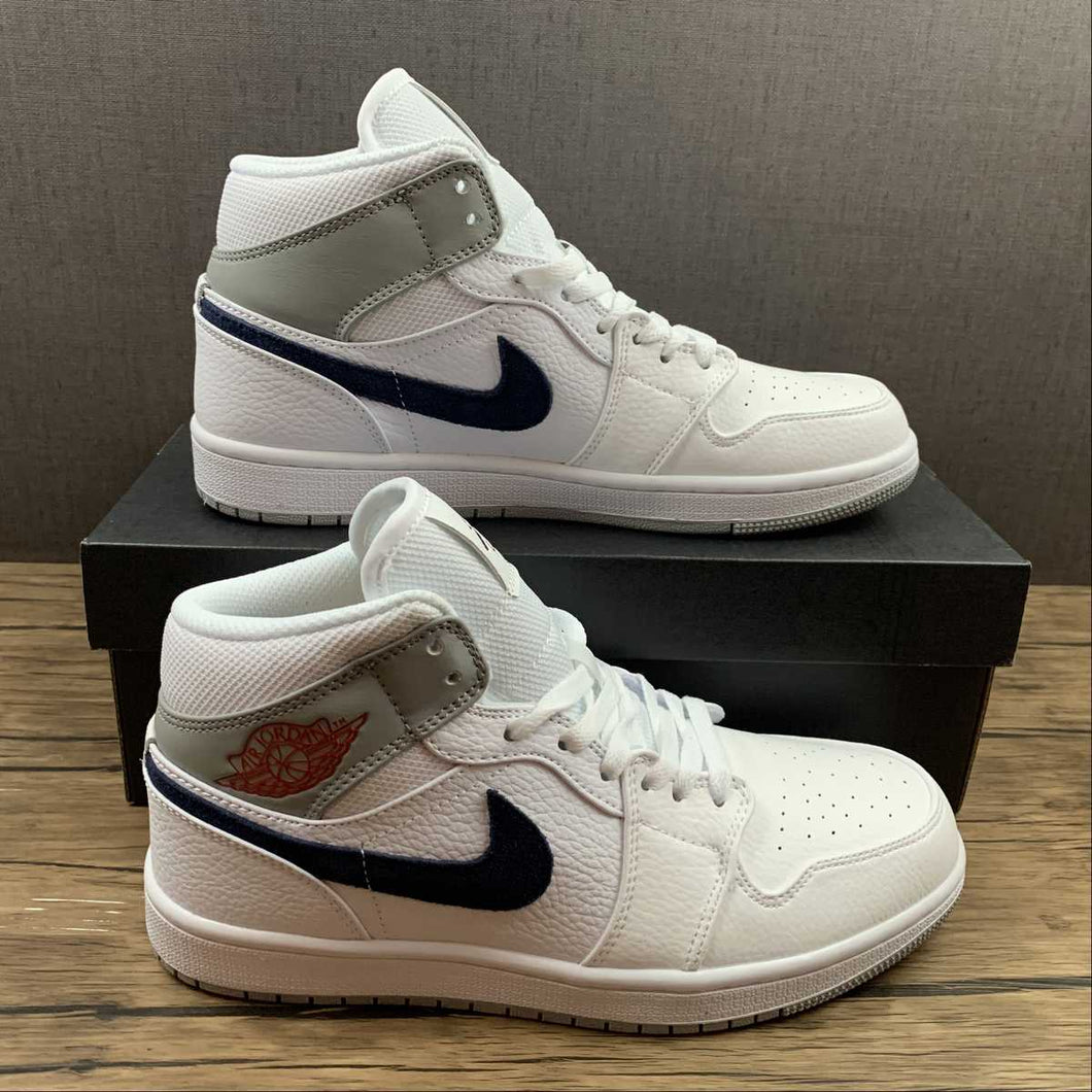 Air Jordan 1 Mid “Paris” White Blue Grey (2022) DR8038-100