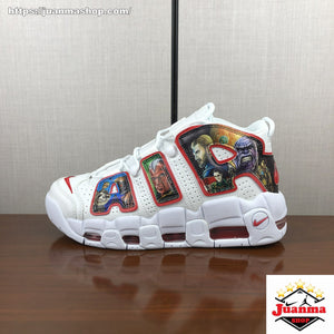 Air More Uptempo “Avengers” White Red