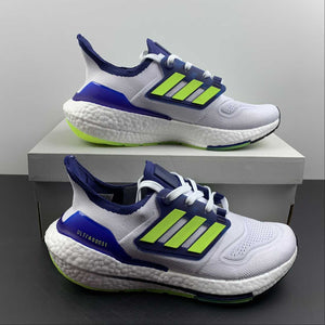 Adidas UltraBoost 22 White Blue Yellow GZ7211
