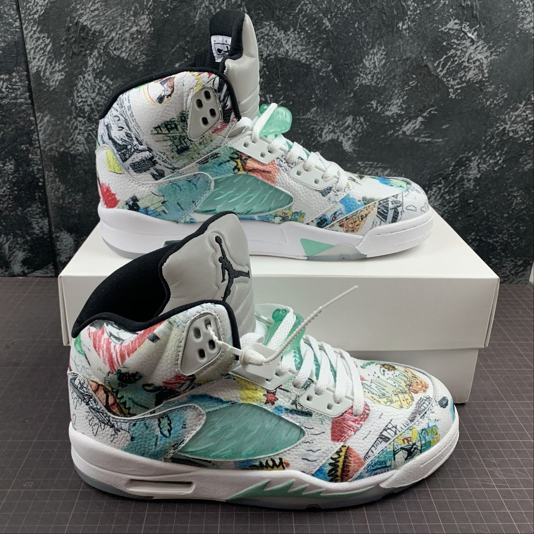 Air Jordan 5 Retro Black Metallic Gole-White AV2405-900