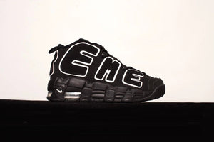 Air More Uptempo x SUPREME Black White 61230-100