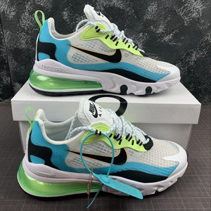 Air Max 270 React Black Fluorescent Green Blue CT1265-300