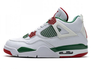 Air Jordan 4 Retro White Green Red