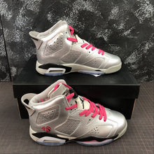 Cargar imagen en el visor de la galería, Air Jordan 6 Retro Metallic Silver Vvd Pink-Black 543390-009
