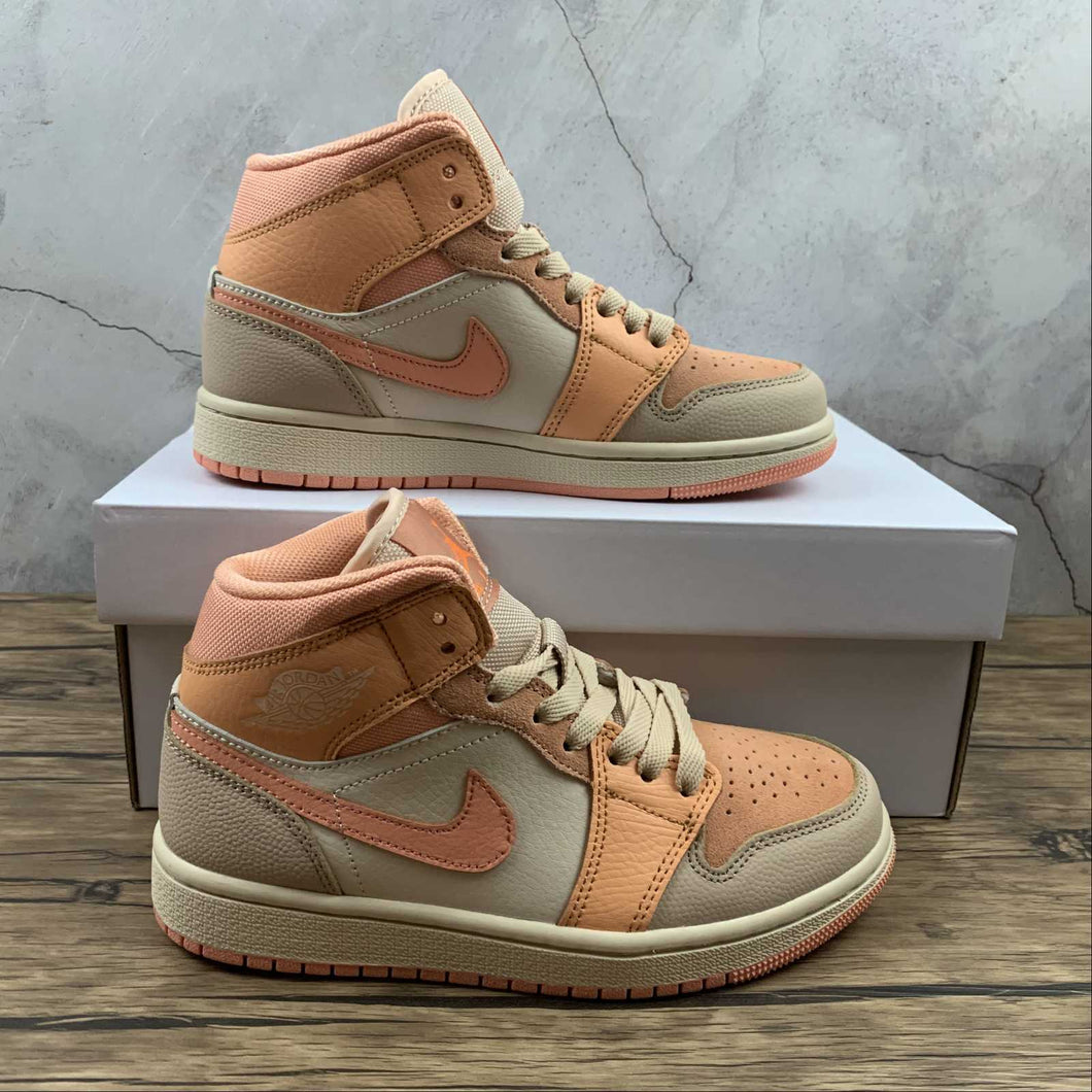 Air Jordan 1 Mid Atomic Orange Apricot Agate (2021) DH4270-800