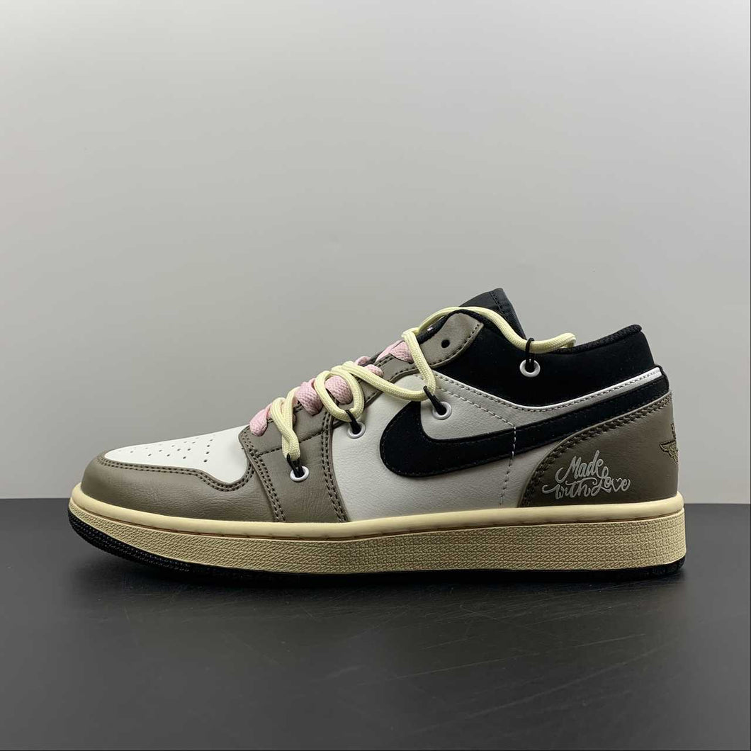 Air Jordan 1 Low “Made With Love” Brown Grey 553558-062
