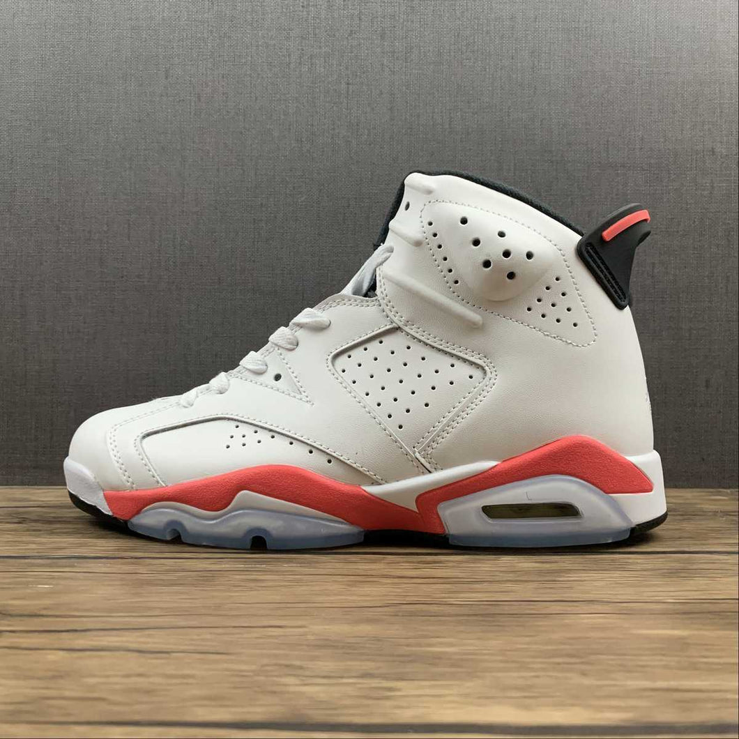 Air Jordan 6 Retro White Sharp Red 384664-123