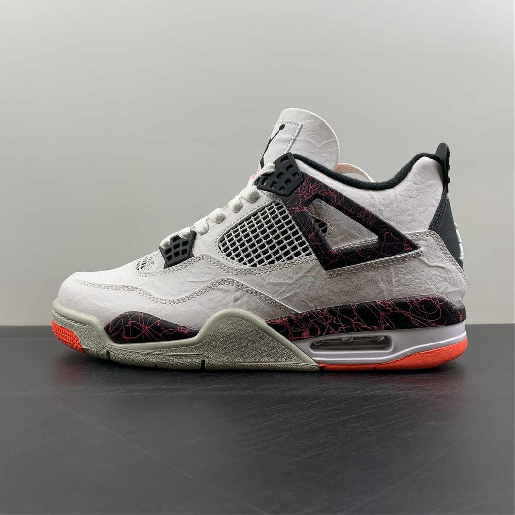 Air Jordan 4 Retro White Black Bright Crimson 308497-116