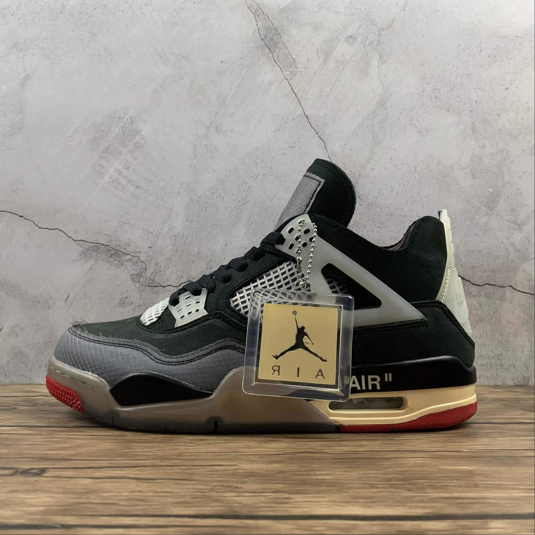 Air Jordan 4 Retro SP Off-White Black Muslin Black CV9388-001