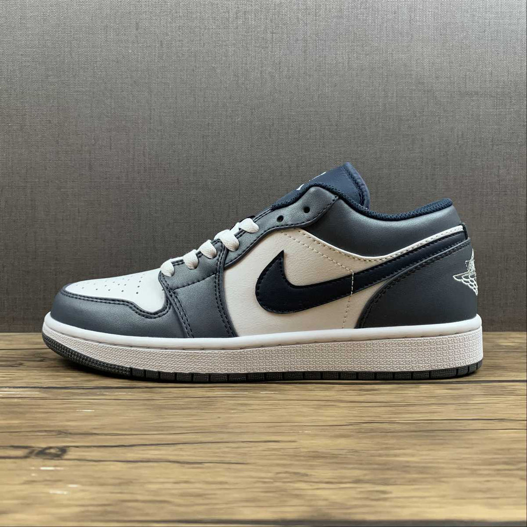 Air Jordan 1 Low Armory Navy White Black 553558-414