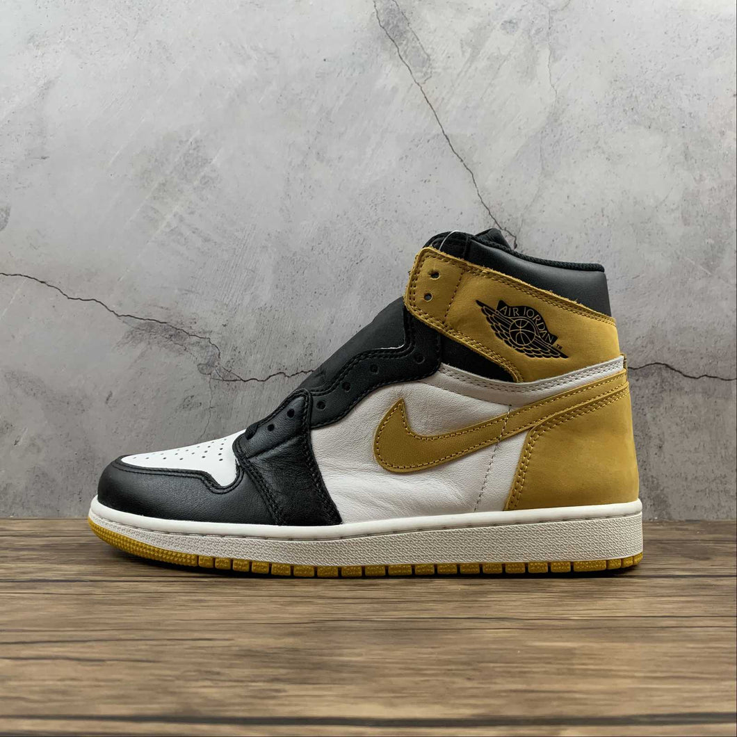 Air Jordan 1 Retro High OG Summit White Yellow Ochre (2021) 555089-109