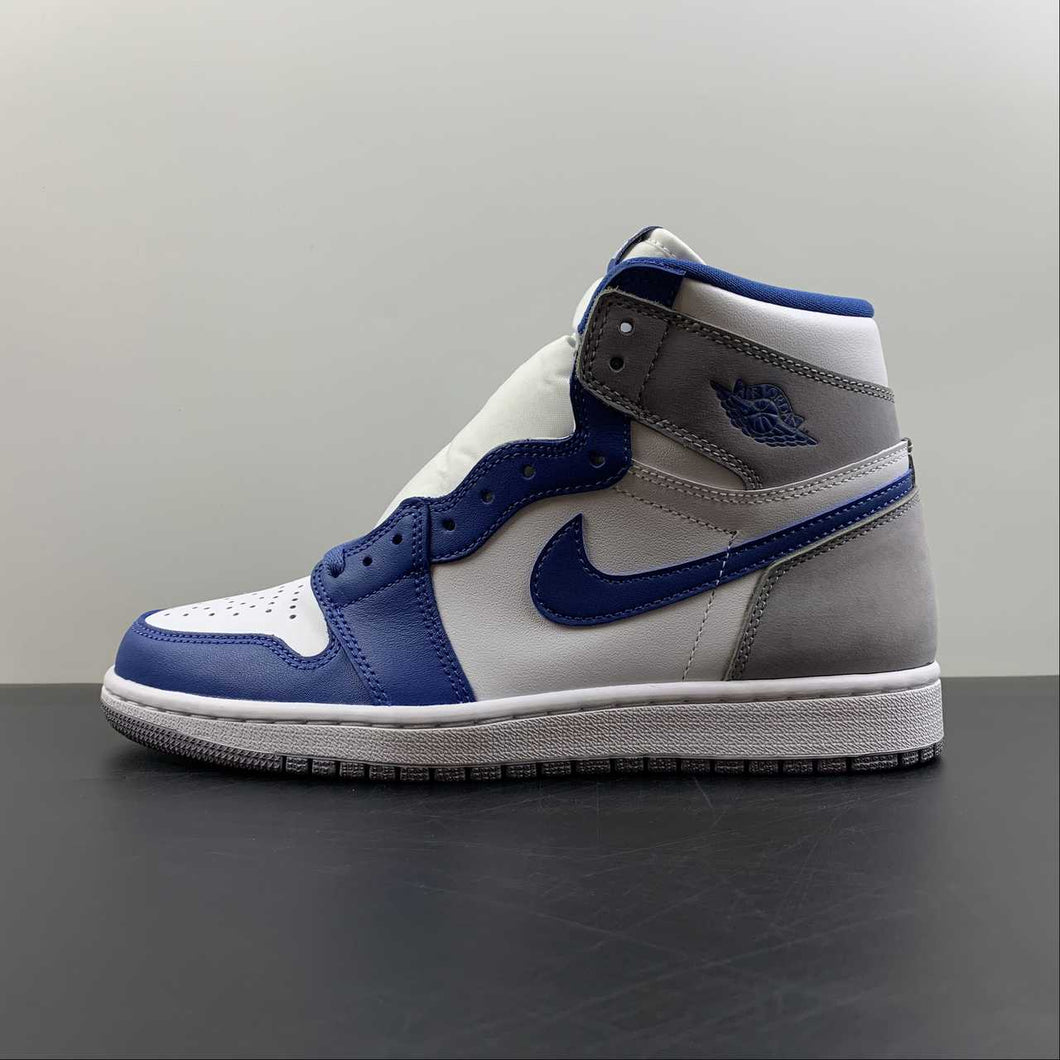 Air Jordan 1 Retro High OG Sail Military Blue-Black (2022) FD1437-410