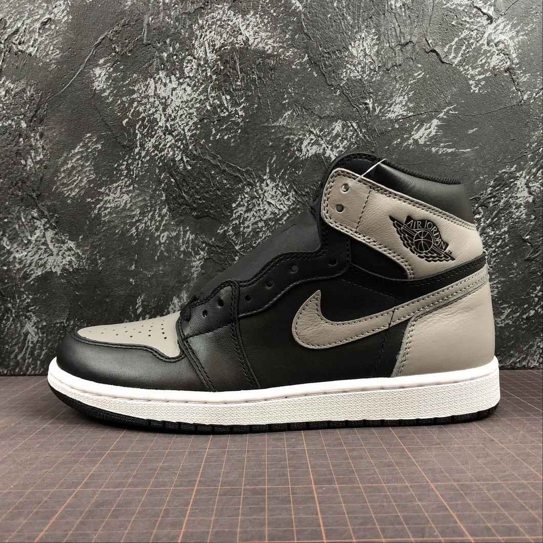Air Jordan 1 Retro High OG Black Medium Grey-White 555088-013