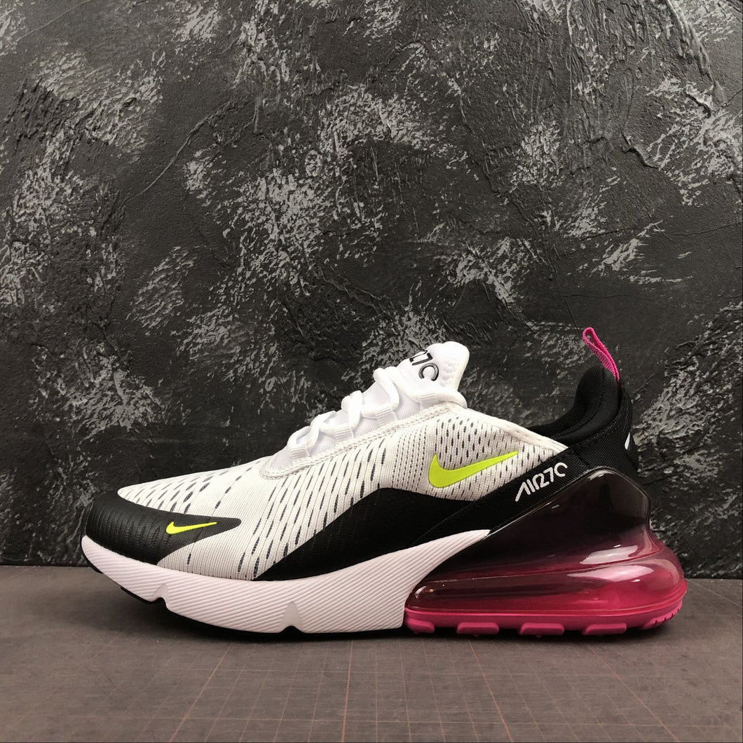 Air Max 270 White-Volt-Black-Laser Fuchsia AH8050-109