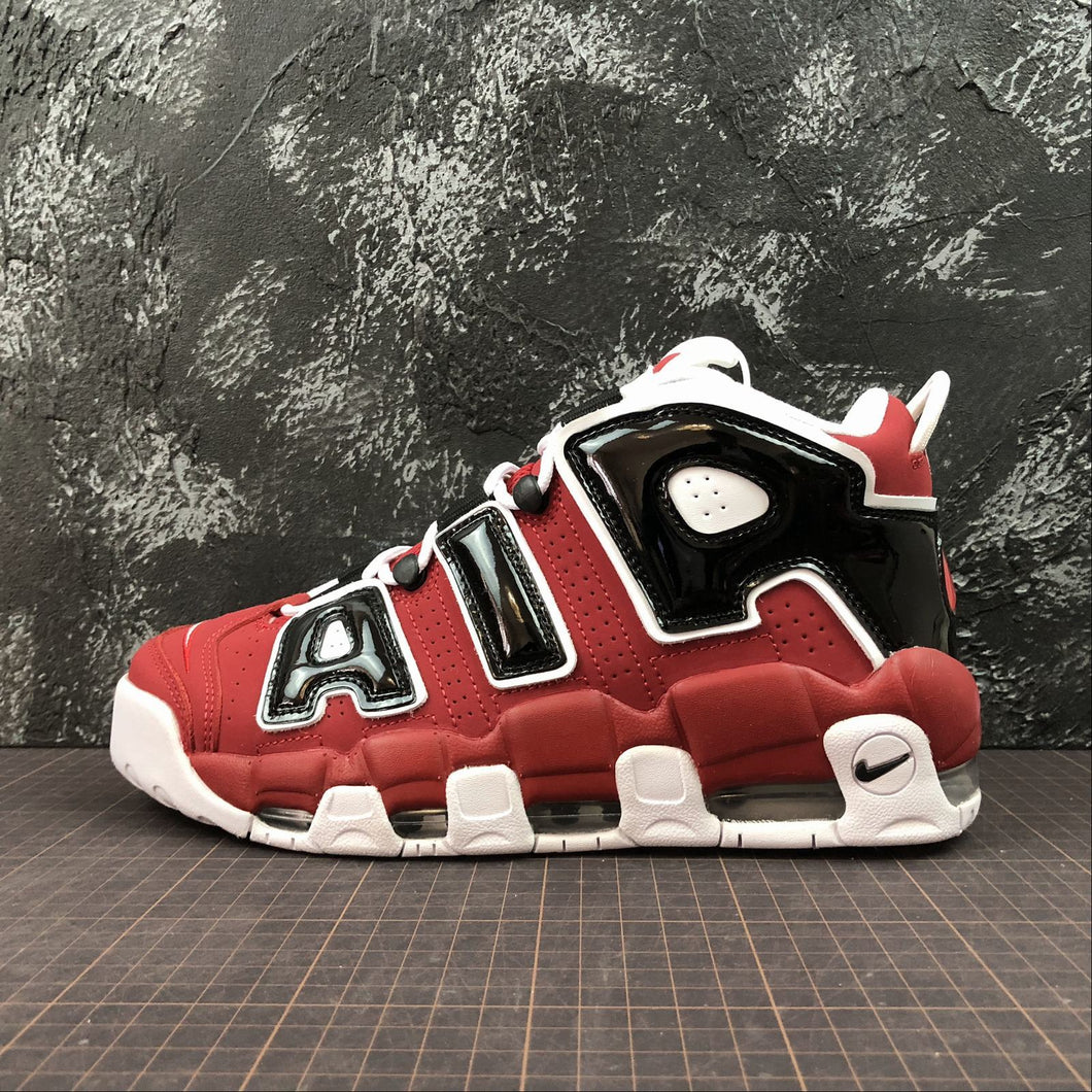 Air More Uptempo 96 Varsity Red White Black 415082-600