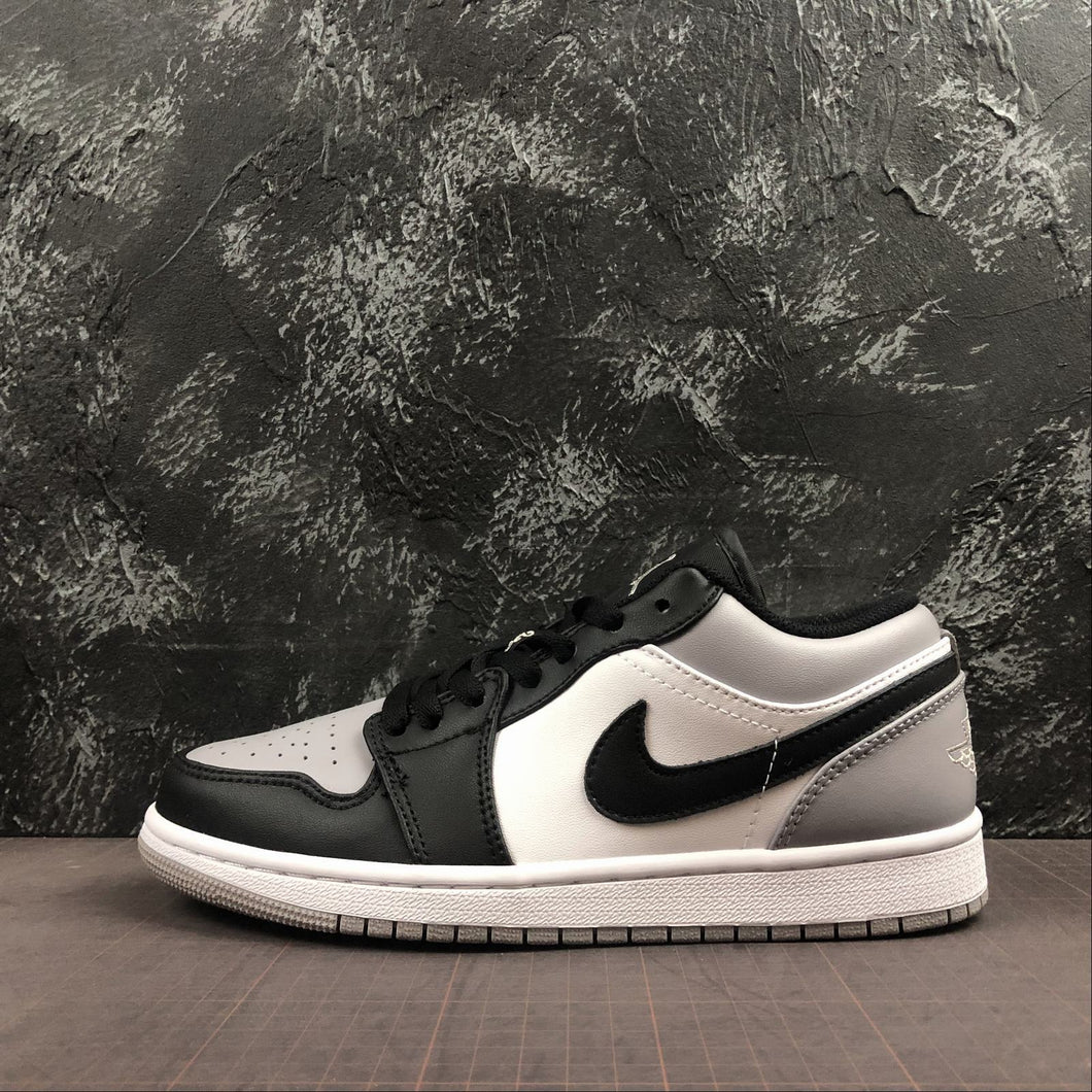 Air Jordan 1 Low White Atmosphere Grey-Black 553558-110