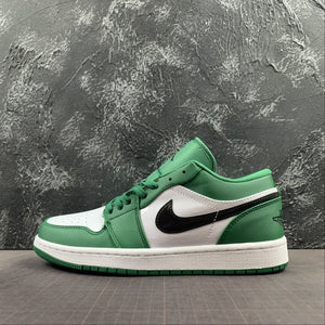 Air Jordan 1 Low Pine Green Black White 553558-301