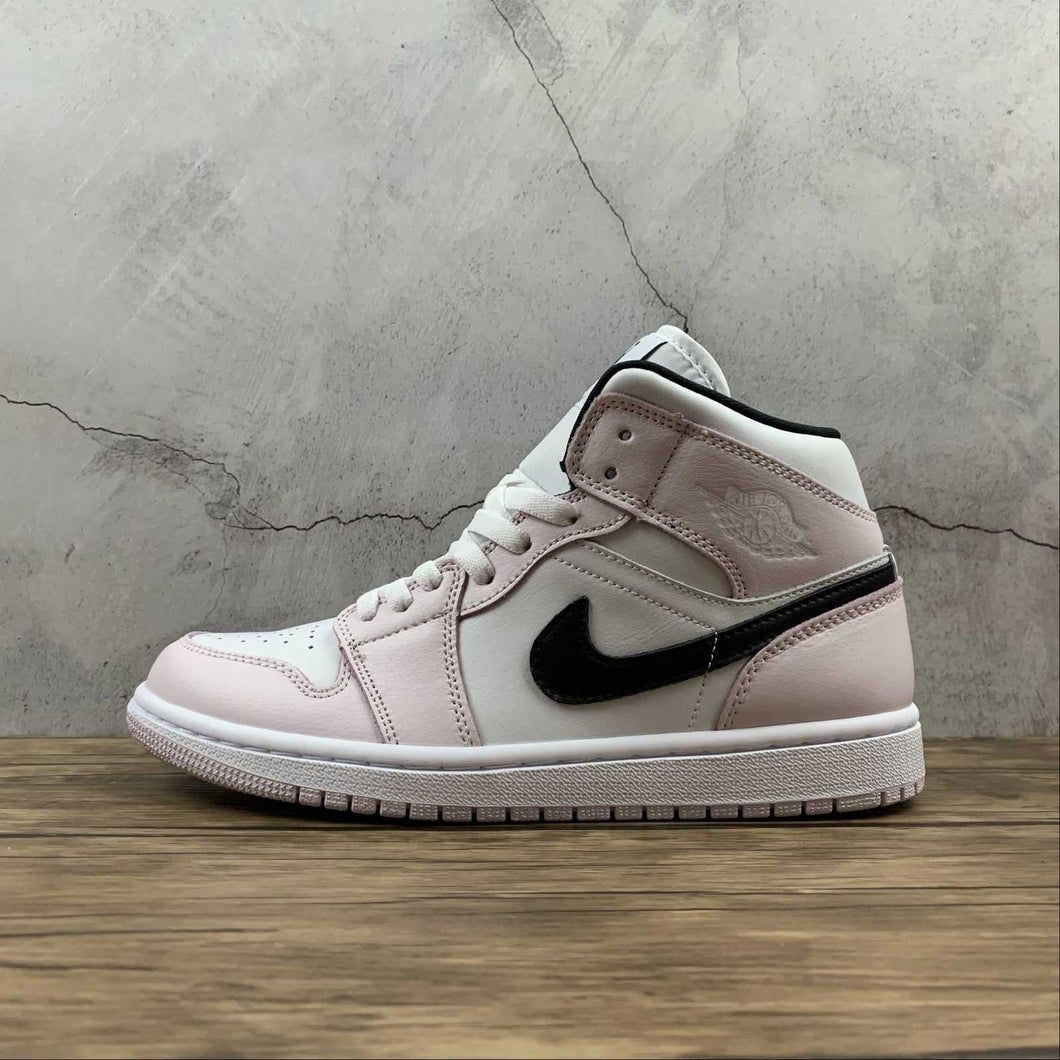 Air Jordan 1 Mid Light Violet Black-White (2021) BQ6472-500