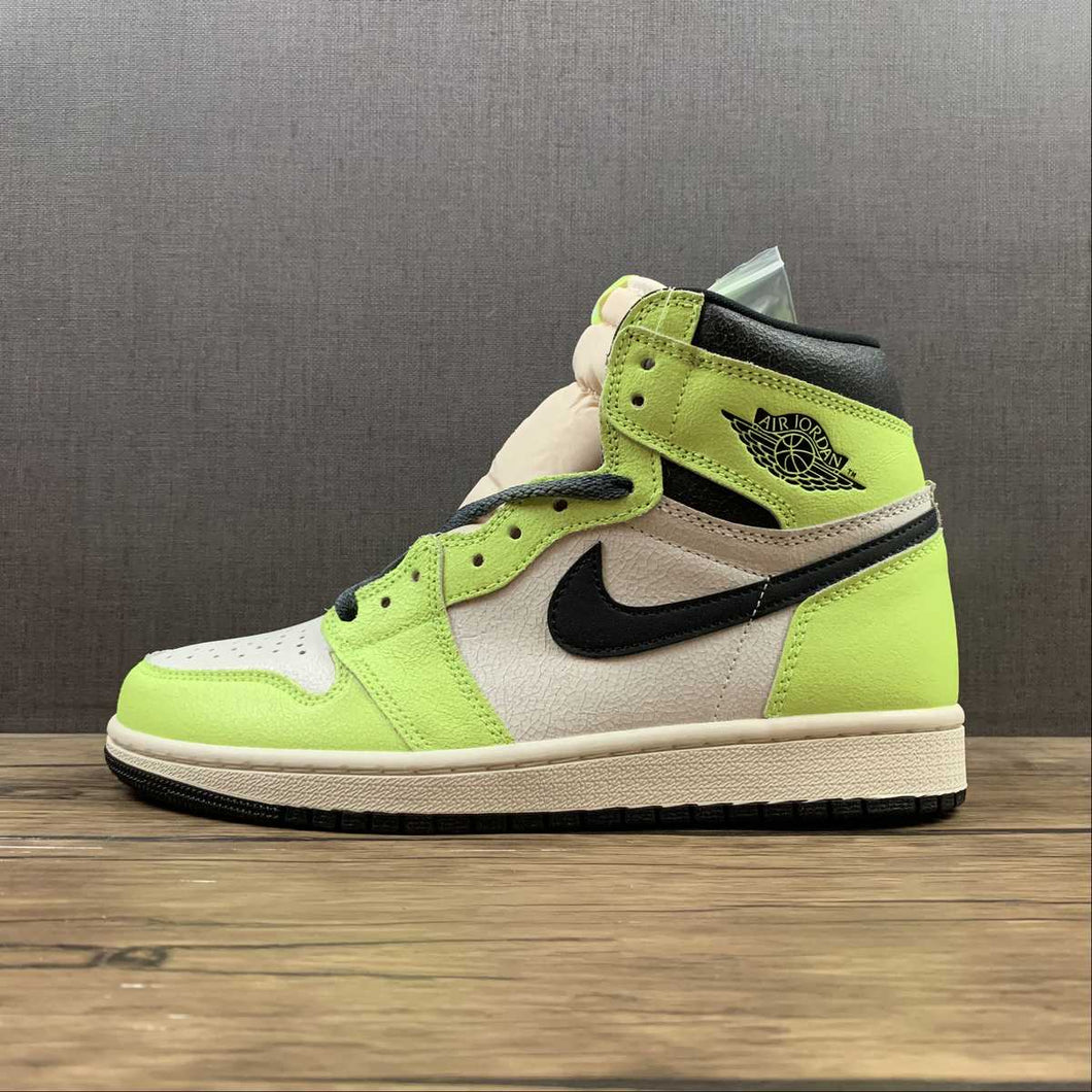 Air Jordan 1 Retro High OG Volt Black-White (2021) 555088-702