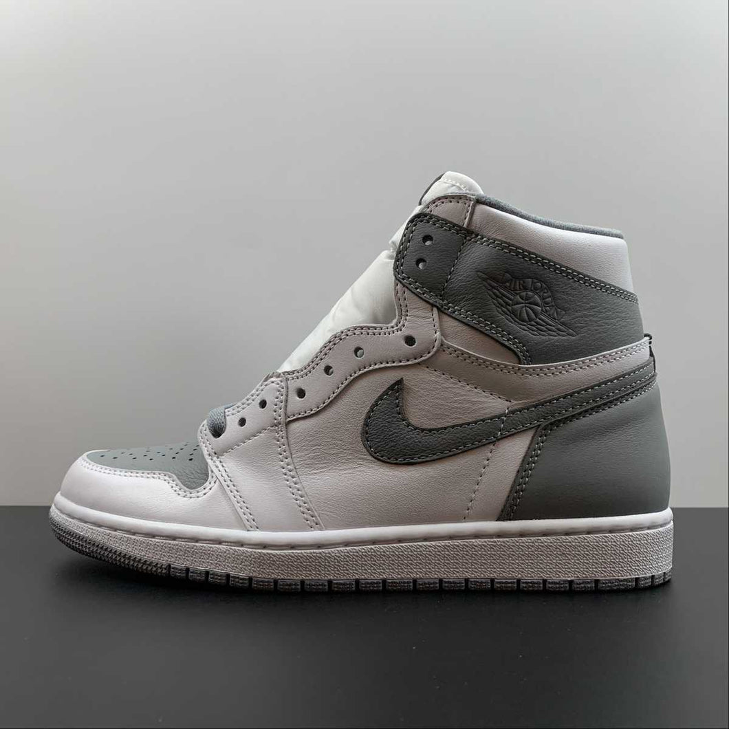 Air Jordan 1 Retro High OG White Sail Stealth Grey (2021) 555088-037