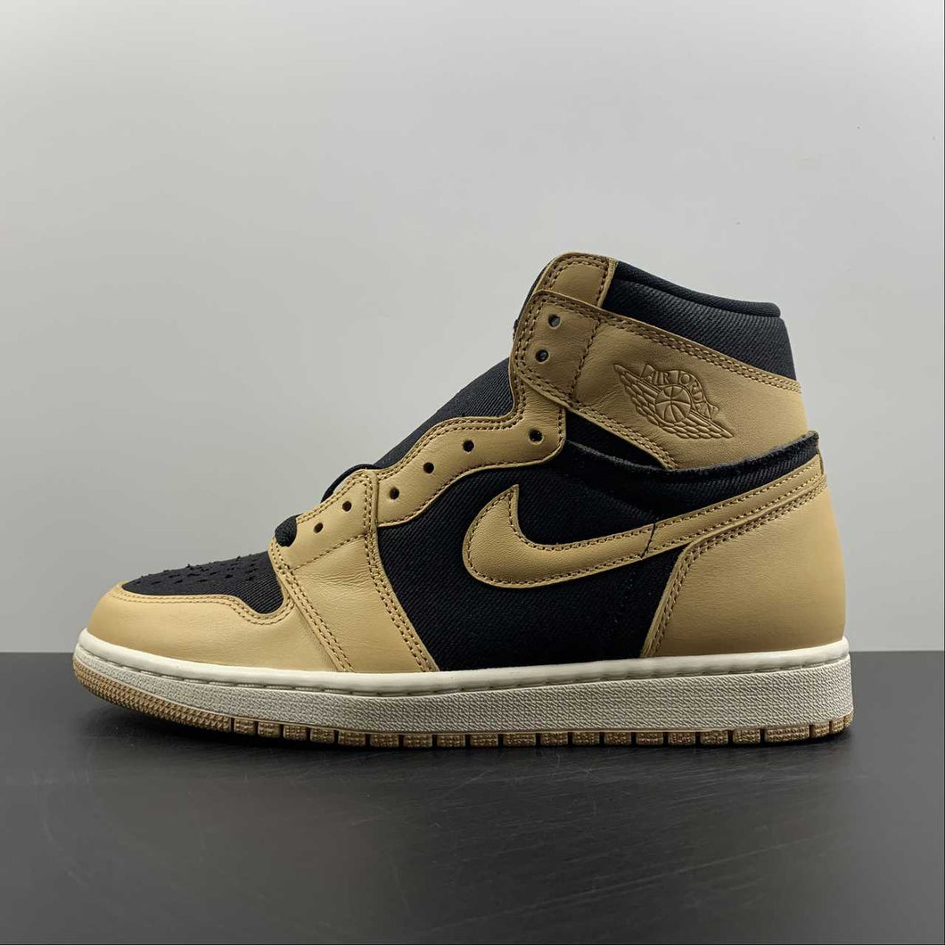 Air Jordan 1 Retro High OG Heirloom Vachetta Tan-Black-Sail 555088-202
