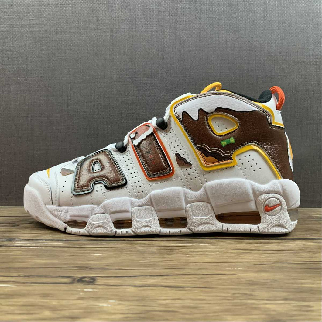 Air More Uptempo White University Gold Chocolate DD9223-101