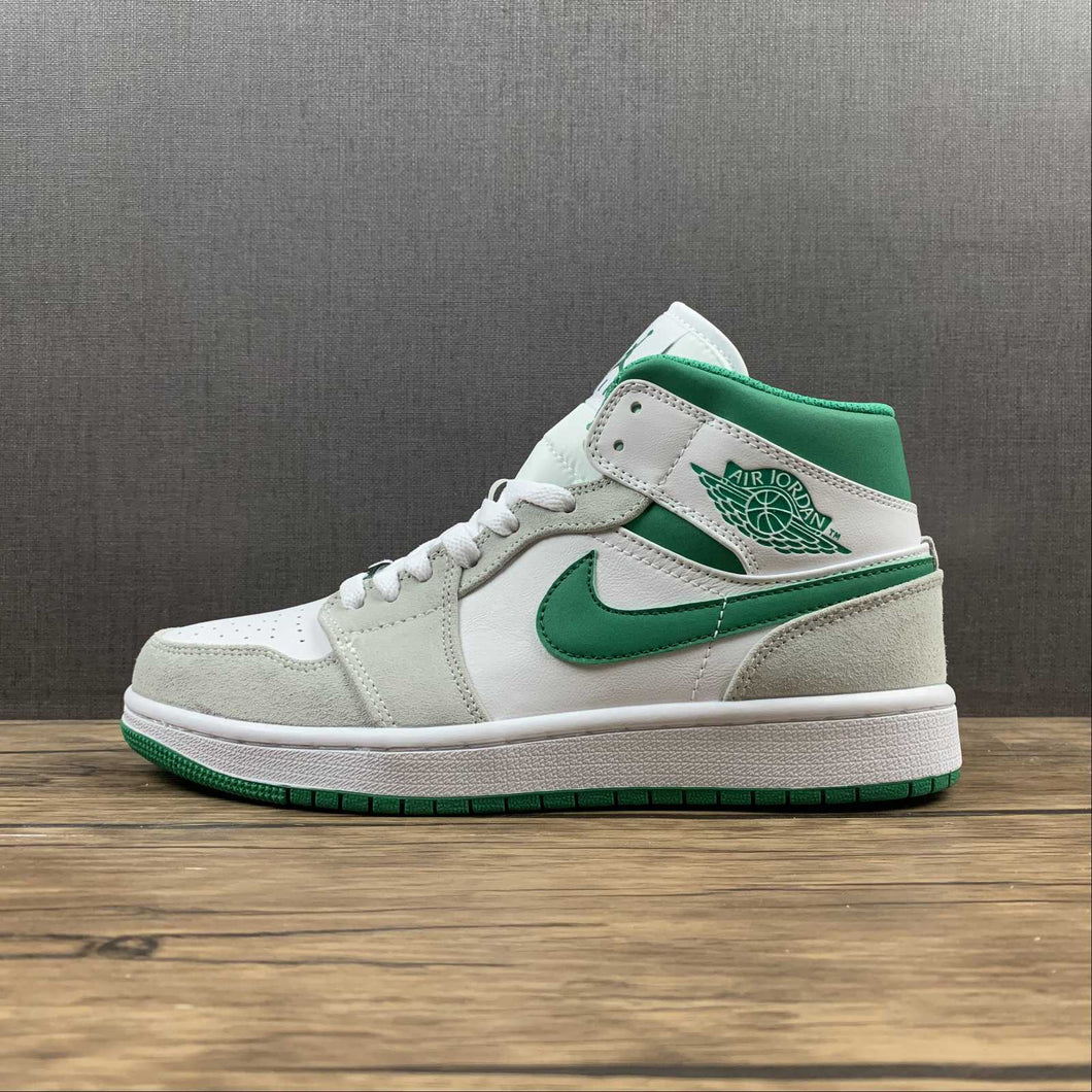 Air Jordan 1 Mid SE White Grey Green (2021) DC9294-103