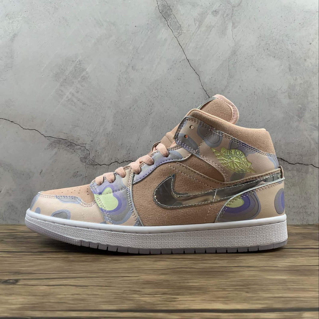 Air Jordan 1 Mid SE Washed Coral Chome CW6008-600