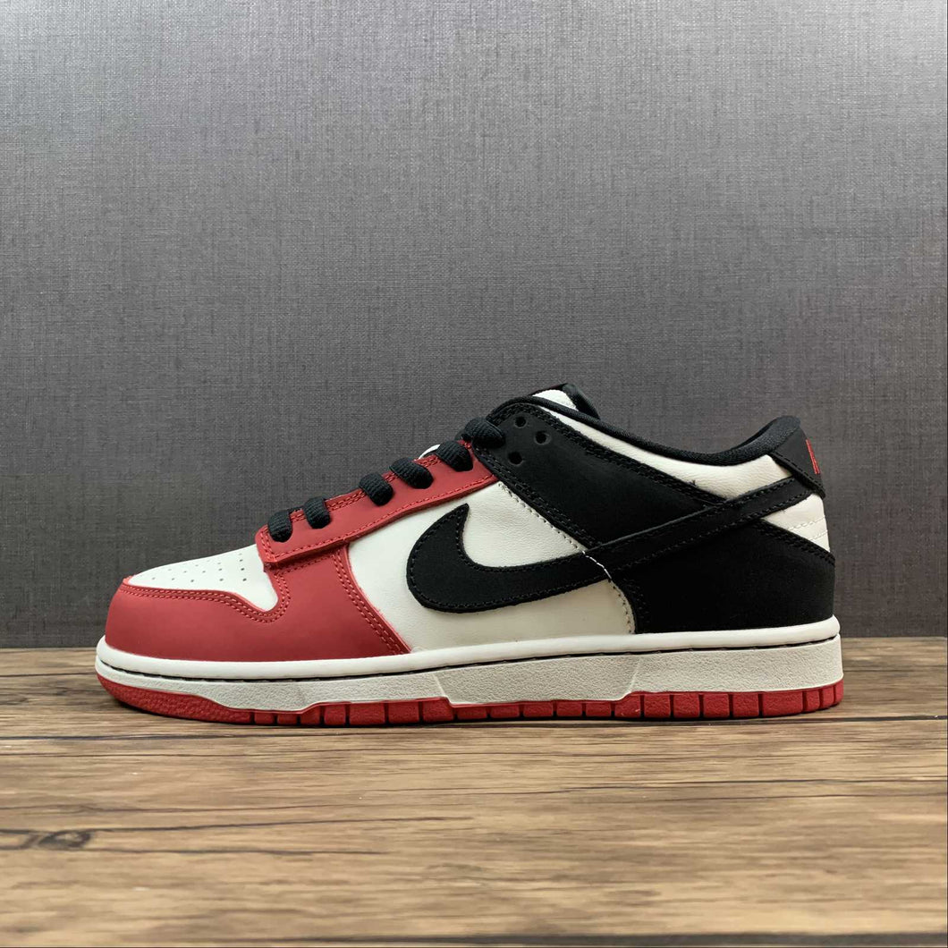 SB Dunk Low University Red White Black Shoes 854866-020