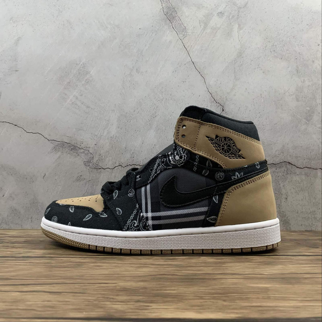 Air Jordan 1 High TS SP Black Black-Parachute Beige (2021) CK5088-001