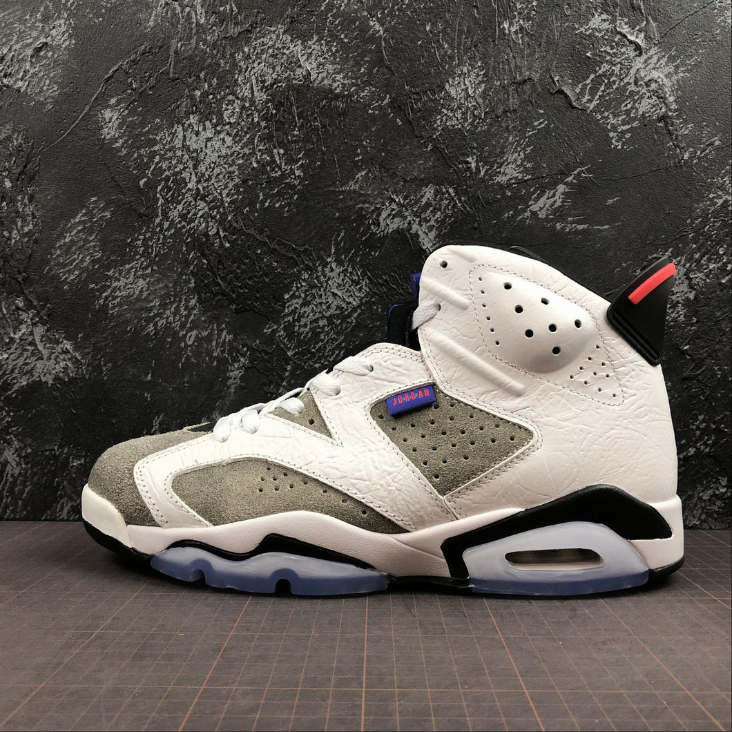 Air Jordan 6 Retro LTR White Dark Concord Black CT3125-100