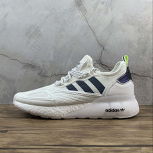 Cargar imagen en el visor de la galería, Adidas ZX 2K Boost White Supplier Colour Black FX8489
