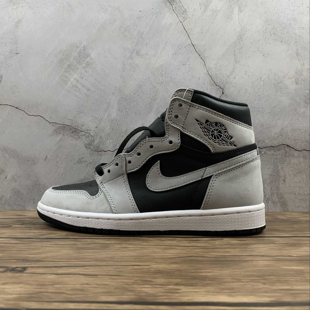 Air Jordan 1 Retro High OG Black Lt Smoke Grey-White (2021) 555088-035