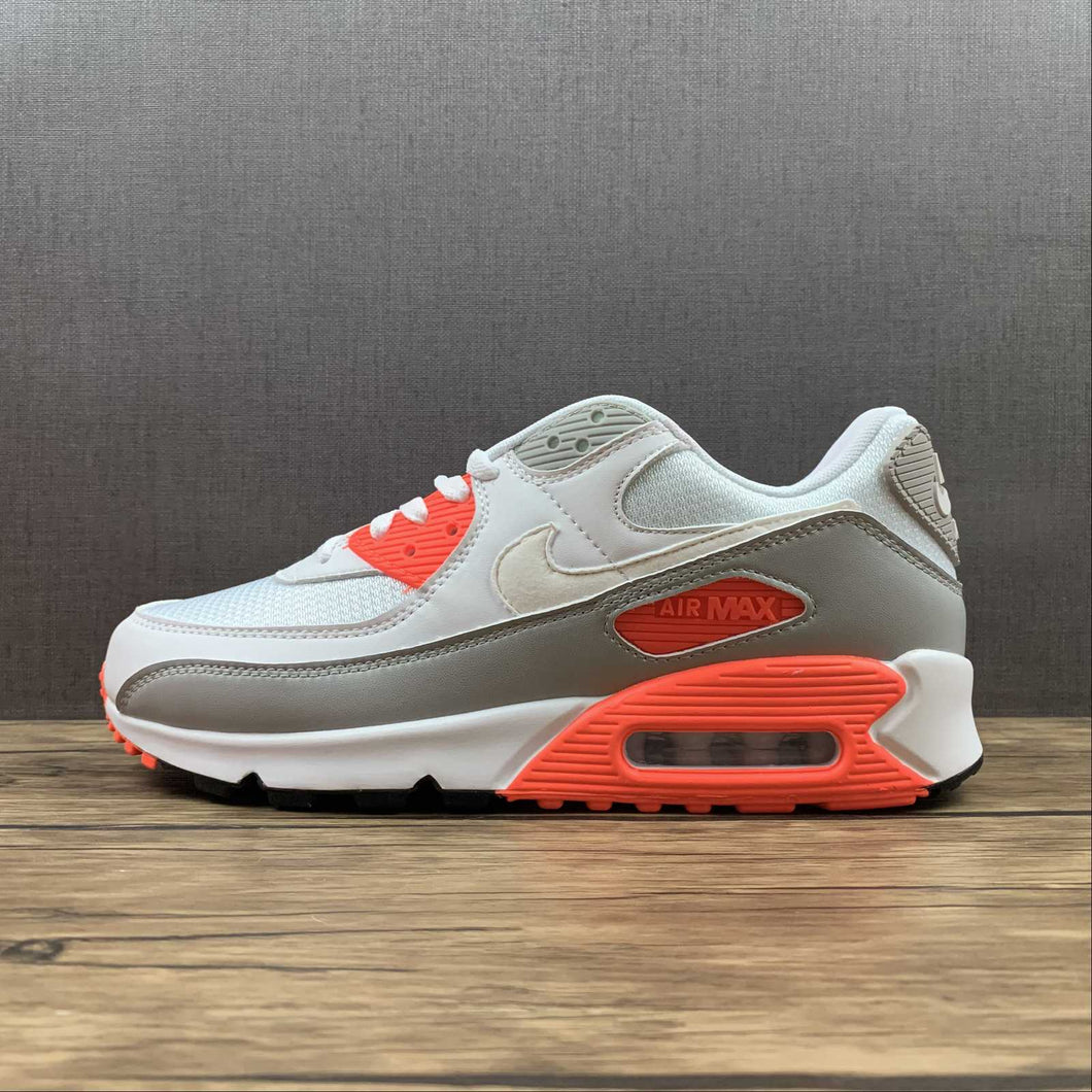 Air Max 90 White White-Hyper Orange CT4352-103