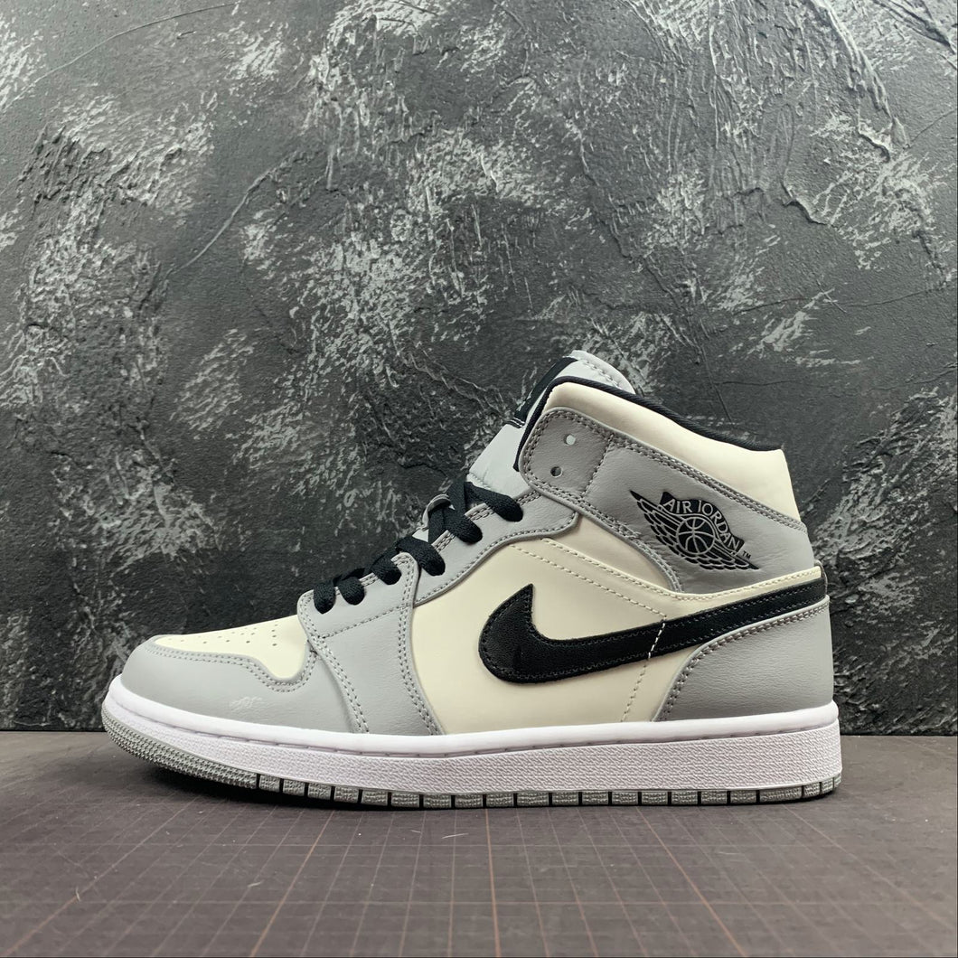 Air Jordan 1 Mid Light Smoke Grey 554724-092