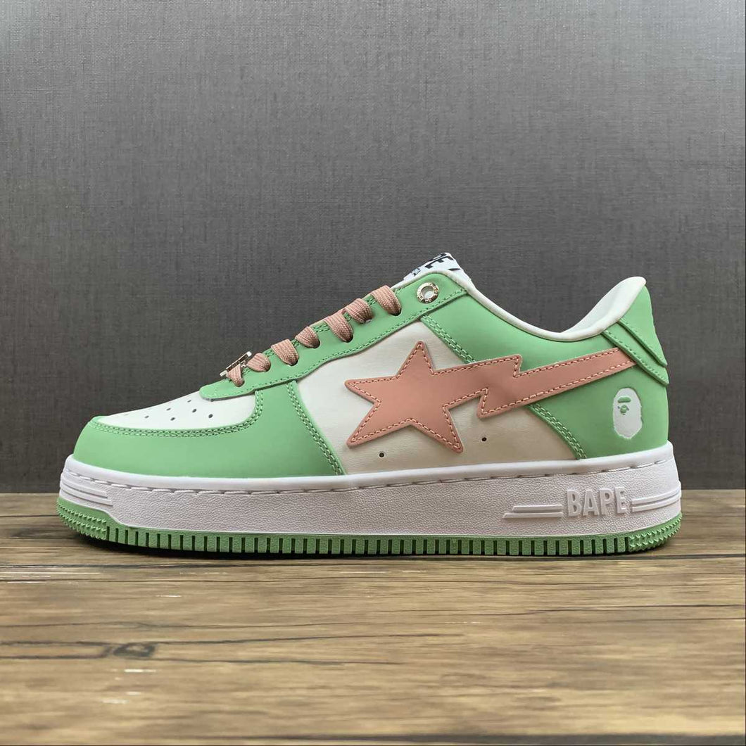BAPE STA White Green Pink