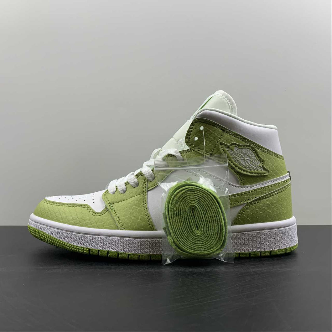 Air Jordan 1 Mid SE White Vivid Green-White (2022) DV2959-113