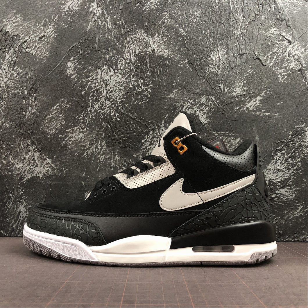 Air Jordan 3 Retro JTH NGR Black Dark Grey White 3M CK4348-007