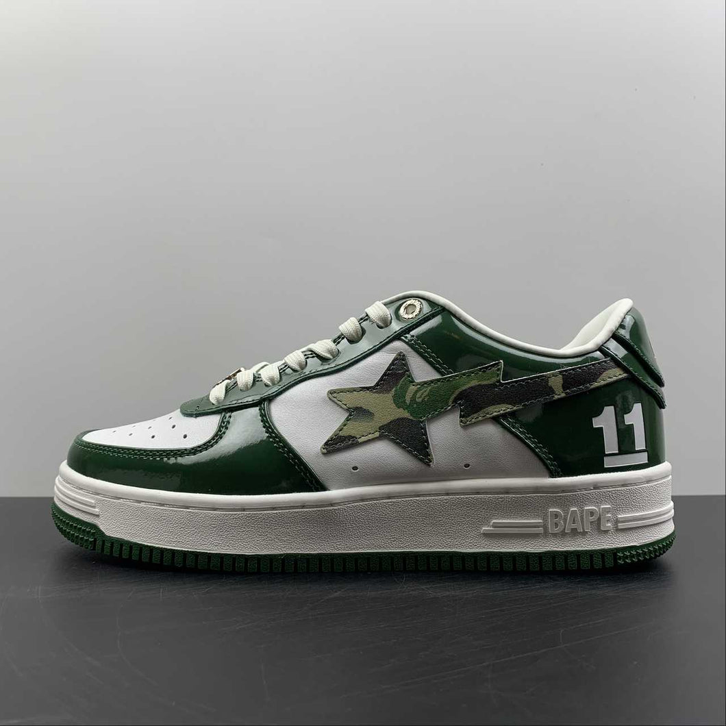 BAPE STA Green White Camouflage