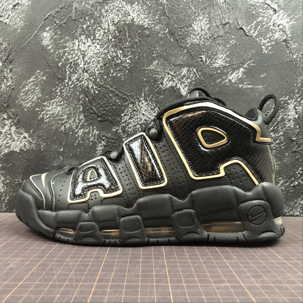 Air More Uptempo 96 FRANCE QS Black Metallic Gold AV3810-001
