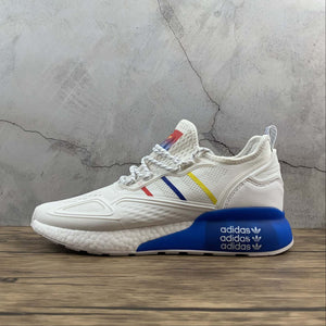 Adidas ZX 2K Boost White Blue-Red-Yellow CQ2768